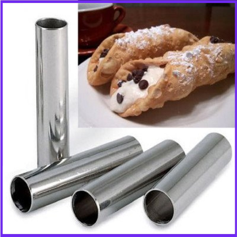 Danish Pancake Pan - Formes de cannoli en aluminium, tube